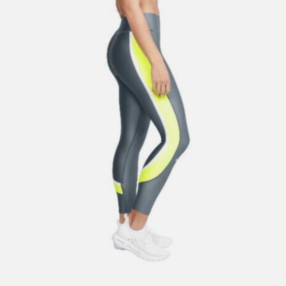 Under Armour HeatGear Stripe Ankle Crop 1359341-396 Women's X-Small XS - Picture 2 of 5
